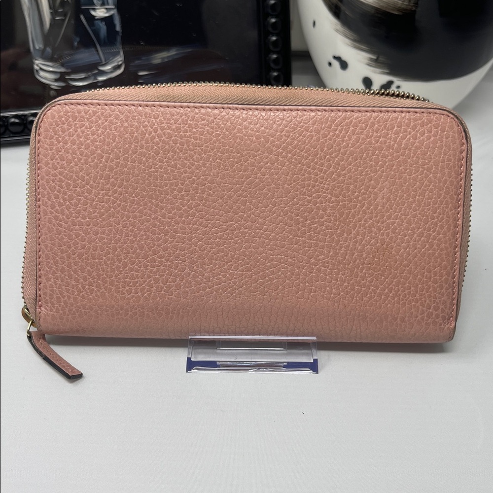 Gucci Pink Leather zipper Wallet - Picture 9 of 12